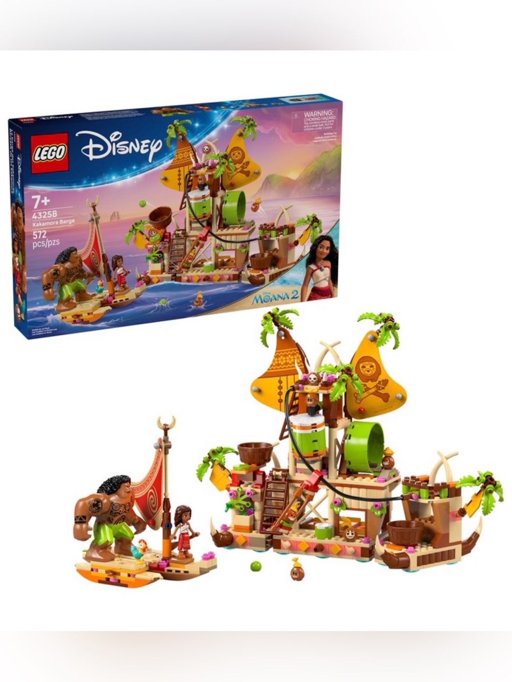 LEGO Disney Moana 2 Kakamora Barge Kids Toy 43258